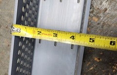 (Lot of 3) Taylor 94041 4″W X 4″H x 6 FT L Round Hole Wire Duct