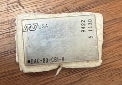 Micro Networks DAC80-CBI-V Gold Dip Ic Chip Vintage Collector