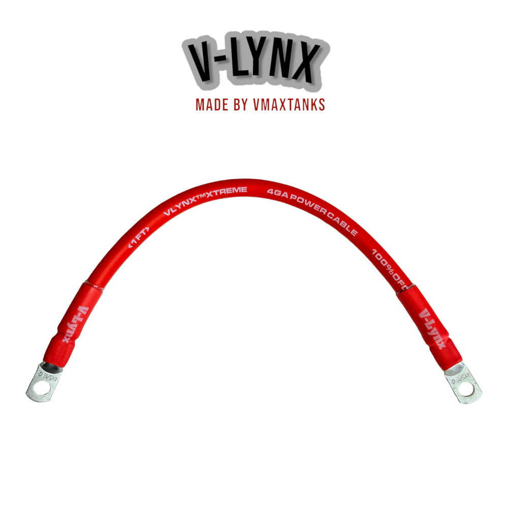 4″ Red Battery Link Copper Cable 4Ga 4 inch 100% High Quality 4 Gauge Cable