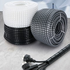 Spiral Wrap Cable Binding Tidy Leads on TV / PC / Home Cinema / CCTV Wires Hide