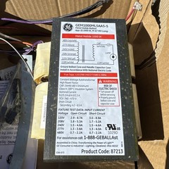 GE 87213 GEM1000ML5AA5-5 1000W HID Distrib. Replace Kit Magnetic C&C Ballast Kit