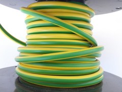 Allied Wire 4161000 Cable 4AWG GRN/YEL Lapp H07-K VW-1 600V – NEW Surplus!