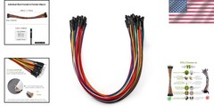 Solderless 30cm Multicolored Jumper Wires – 40pcs Female to Female Connectors