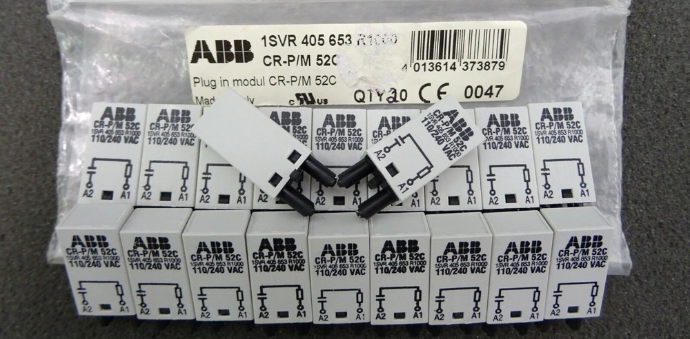 20x ABB Plug In Module RC Link CR-P/M 52C Plug In Module 110-240V 1SVR405653R1000