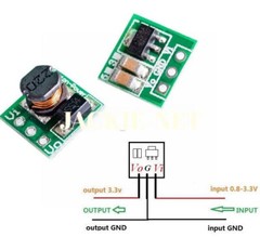 2PCS DC-DC 1.5V 1.8V 2.5V 3V to DC 3.3V Step-UP Boost Power Supply Converter