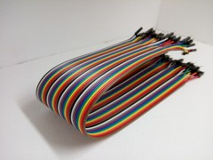 40 Pack 30cm 12” Row 2.54mm Male / Male Dupont Cable 40 Jumper Wire for Arduino