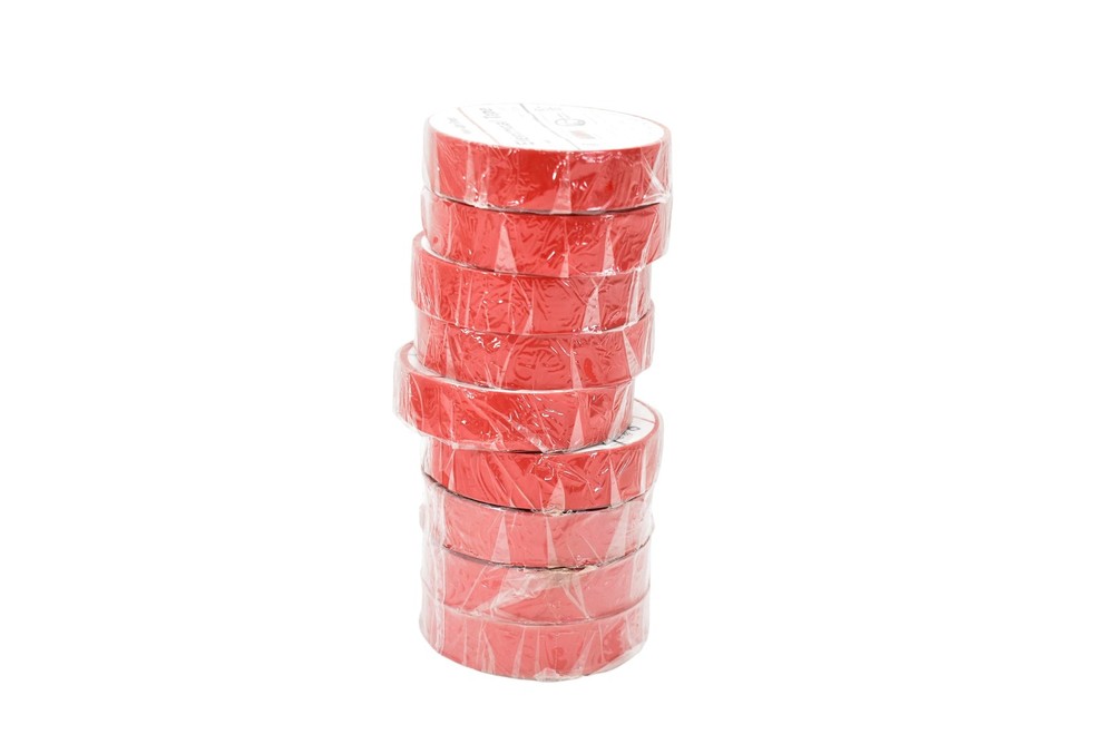 9pc Harris Industries Electrical Tape 3/4 X 66ft 7 Mil Red Wire Made In Taiwan