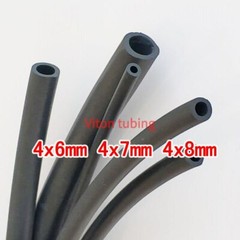 Id Fluorine rubber hose FKM tube Viton tubing FPM pipe fluororubber tube 2M 4mm