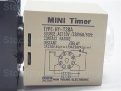 Han Young Electronic HY-T38A HY-T38-06S Mini Timer AC110V/220V 50/60Hz w/ Socket