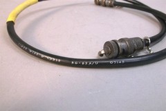 6 Patch Cords 2.5ft RG-62A/U Silver Plated BNC Ends W/ Caps 5995-00-933-5802 NEW