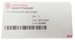 IMI Norgren VS2672758-KG00 IRDA Electrical Connection Kit -Unused/Original Box-