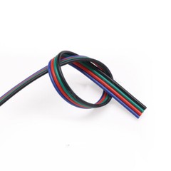 Flat Ribbon Cable 3 4 5 6 Pin Way Hook-up Wire Flexible PVC Cable LED Connectors
