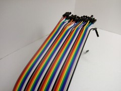 40 Pack 30cm 12” Row 2.54mm Female Female Dupont Cable Jumper Wire for Arduino
