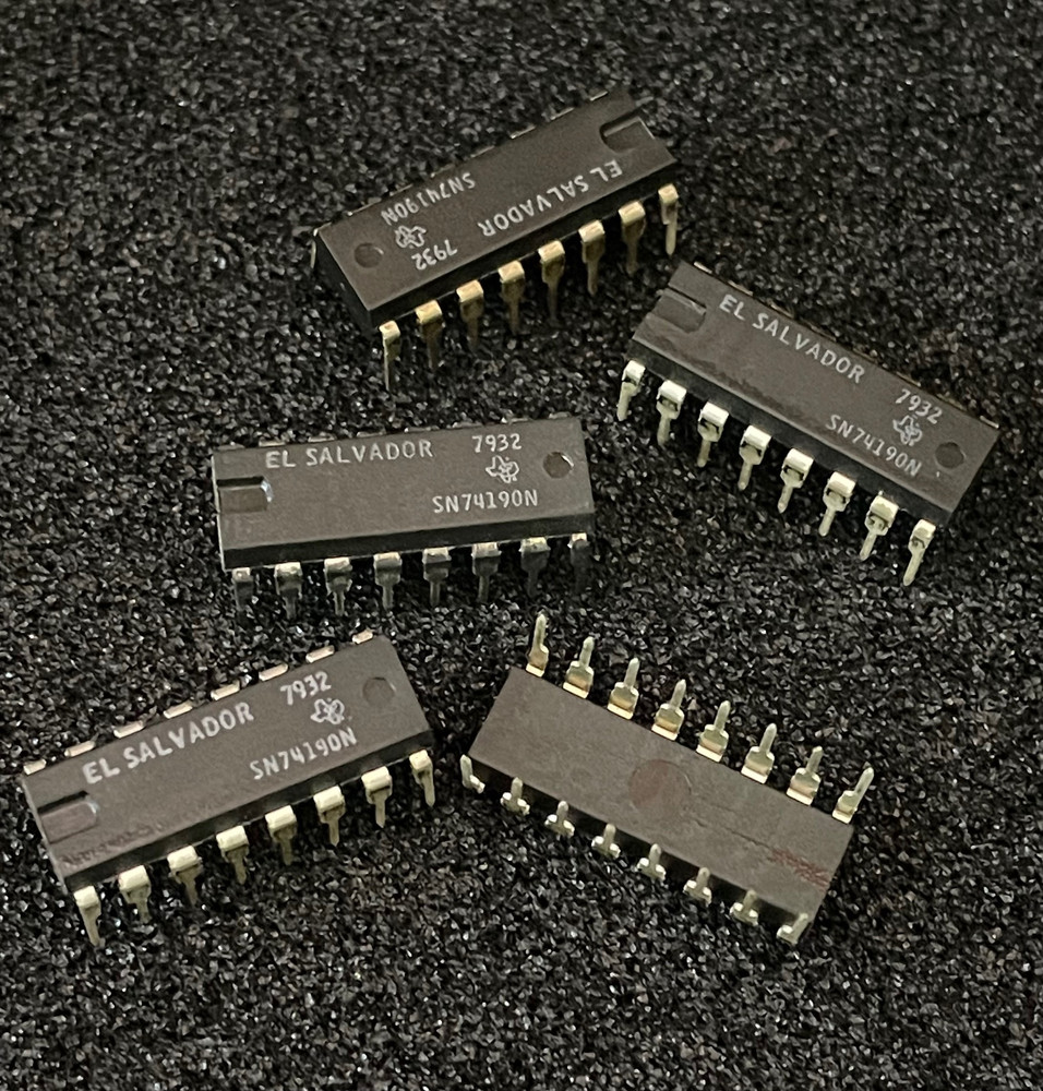 5pc T.I. SN74190N Integrated Circuit Plastic Package **NOS