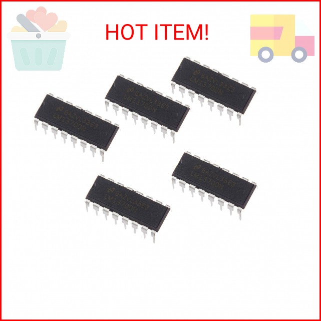 Bridgold 5pcs LM13700N Dual Operational Transconductance Amplifiers Linearizing