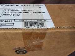 Lithonia LP8F 26-42TRT MVOLT 8″ Vertical Compact Fluorescent Non-IC Frame