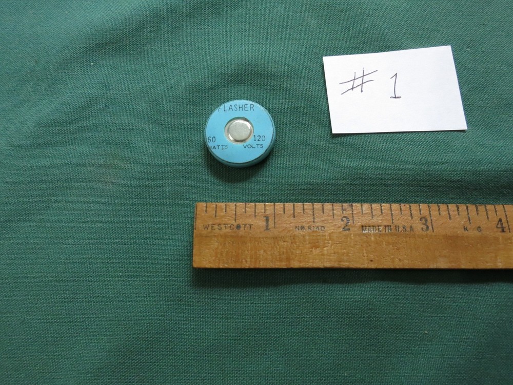 Flasher Blinker Winker Light Bulb Button Vintage