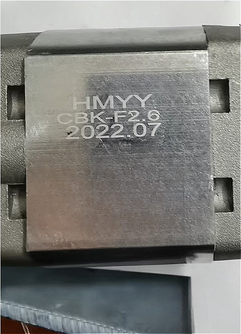 1X gear pump CBK-F2.6 hydraulic oil pump