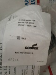 New Cooper Industries Power Systems Shield Adapter Diameter Over Jacket ~ T3#89