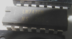 4 Pieces LM747CN National Semiconductor + other 747 Integrated Circuit