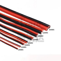 Silicone Wire 2Pin Red&Black 10AWG-24AWG Extra Soft Silicone Cable Tinned Copper