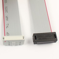 1PCS IDC Male 16 Pin Connector To IDC Female 16Pin Flat Ribbon Cable Length 25CM