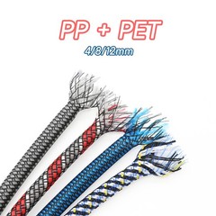 4/8/12mm Fabric Sleeve Braided Sleeve Cable Protection-19 Colours To Choose From
