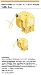 Brand New Industrial Cord Reel Woodhead 92464