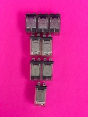700-HF32A1 ,700-HF32A1-4, QL2N1-A120, LY2N, DPDT, 120VAC, 10A Relays [Lot of 8]