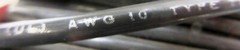 ITEM BUILDING WIRE, E23919, 10 AWG, SOLID, BLACK, THHN/THWN-2, 600V, 450′