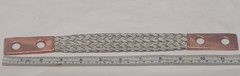 Burndy Flexible Copper Braid, 12″ Long, 2 Holes, 2 Ferrules Model BD12