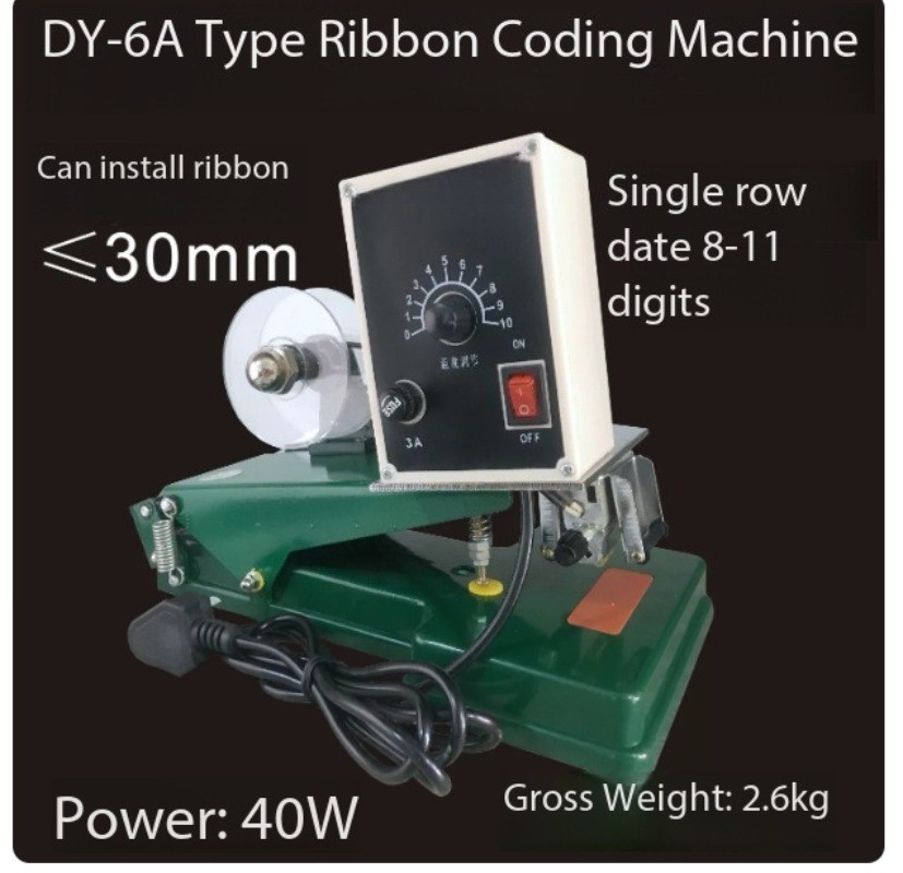 Color Ribbon Coding Machine, Constant Temperature Copper Character Hand Press