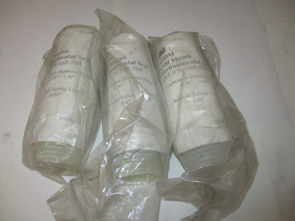 3M EPDM COLD SHRINK CST-070-160-500, DIA RANGE 0.70″-1.60″ X 5″ LG TUBE