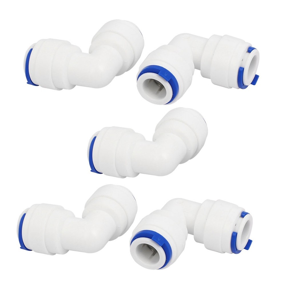 3/8″ Elbow Push Fit Tube Quick Connect 5pcs for Water System Fountain
