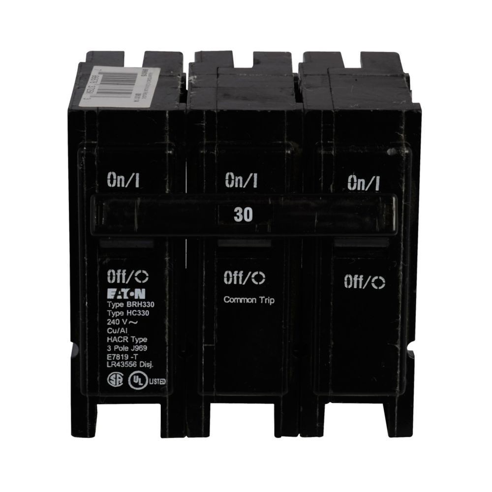 NIB – Eaton – BRH330 – Thermal Magnetic Circuit Breaker, 30A, 120/240V