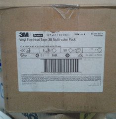 50 8 packs – 3M 35-Multi-Color 1/2x20FT-8 Scotch Vinyl Color Electrical Tape 35