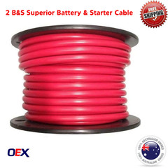OEX 2 BS Battery Cable 190 AMP Copper Wire Various Lengths Crimp Connector