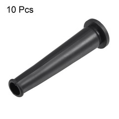 10X 69mm Length Cord Boot Protector Cable Sleeve Hose Rubber Black