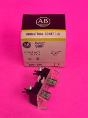 New Allen-Bradley 800T-XD1 Series C Contact Block 1 N.O Shallow, 30mm