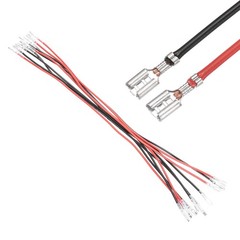 10Pcs Female Spade Crimp Terminal 2.8mm 30cm Wires