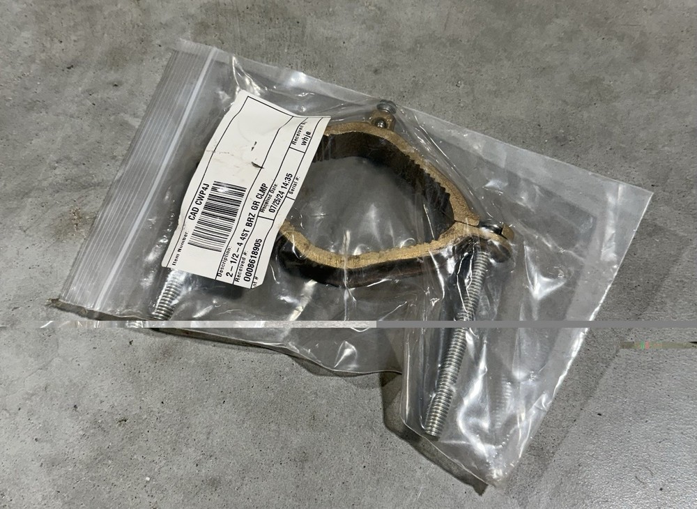 Erico CWP4J Water Pipe Ground Clamp 2 1/2″ to 4″ Pipe Silicon Bronze *NEW*