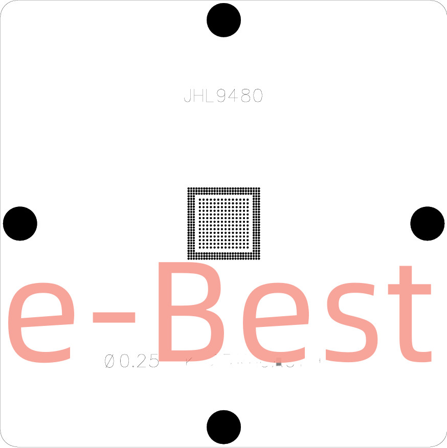 Q2ZH JHL9580 JHL958O RN80 RN7W JHL948O SRPNN JHL9480 Reball Laser Stencil 0.25mm