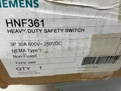 *FREE SHIPPING* Siemens HNF361 Non Fused Heavy Duty Safety Switch 3P, 30A, 600V