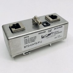 L-COM #BTD-CAT5-P1J SINGLE PORT DIN MNT:CAT5 PASSIVE POE