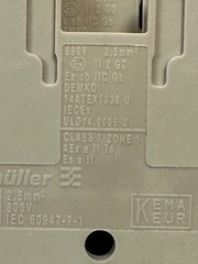 Weidmuller WDU 2.5 Terminal Blocks Beige 800V (Lot of 11) New Fast Ship