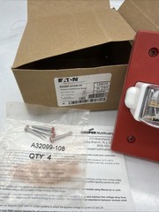Cooper Eaton RSSWP-2475W-FR Wheelock Weatherproof Red Fire Strobe Wall Mount …