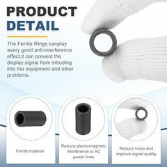 20Pcs Toroid Ferrite Core, 14.2×9.5×28.5mm Toroidal Transformer Ring Magnet