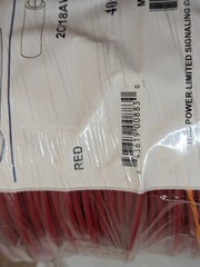 CCT 4051RD1S 18AWG 2C Solid Fire Alarm Cable FPLR 1, 000 Ft. Spool Red