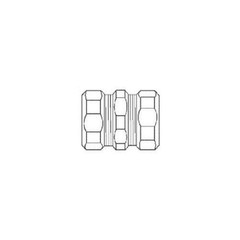 PECO 984, 1-1/2″, Steel, Compression, IMC/Rigid Conduit Coupling, 1 pc