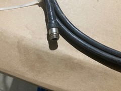 Trimble heavy coax cable hitch to globe